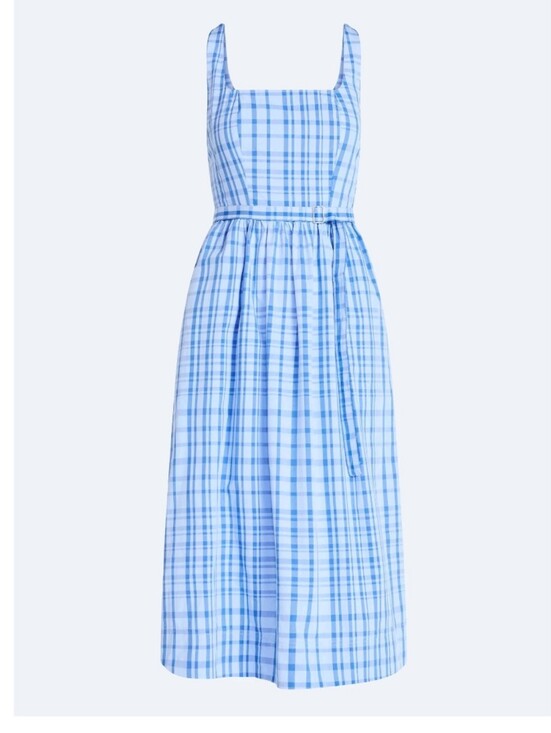 Free Assembly Dresses & Skirts - Free Assembly Women’s and Women's Plus Sleeveless Belted Cotton Midi Dress,